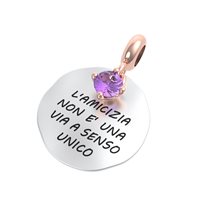 Charm Rerum Donna AMICIZIA in Argento Ametista 25022